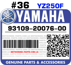 93109-20076-00 YAMAHA YZ250F