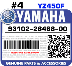 93102-26468-00 YAMAHA YZ450F