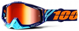 Мото очки 100% RACECRAFT Goggle Calculus Navy - Mirror Silver Lens