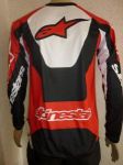 Футболка ALPINESTARS WHITE RED BLACK #3